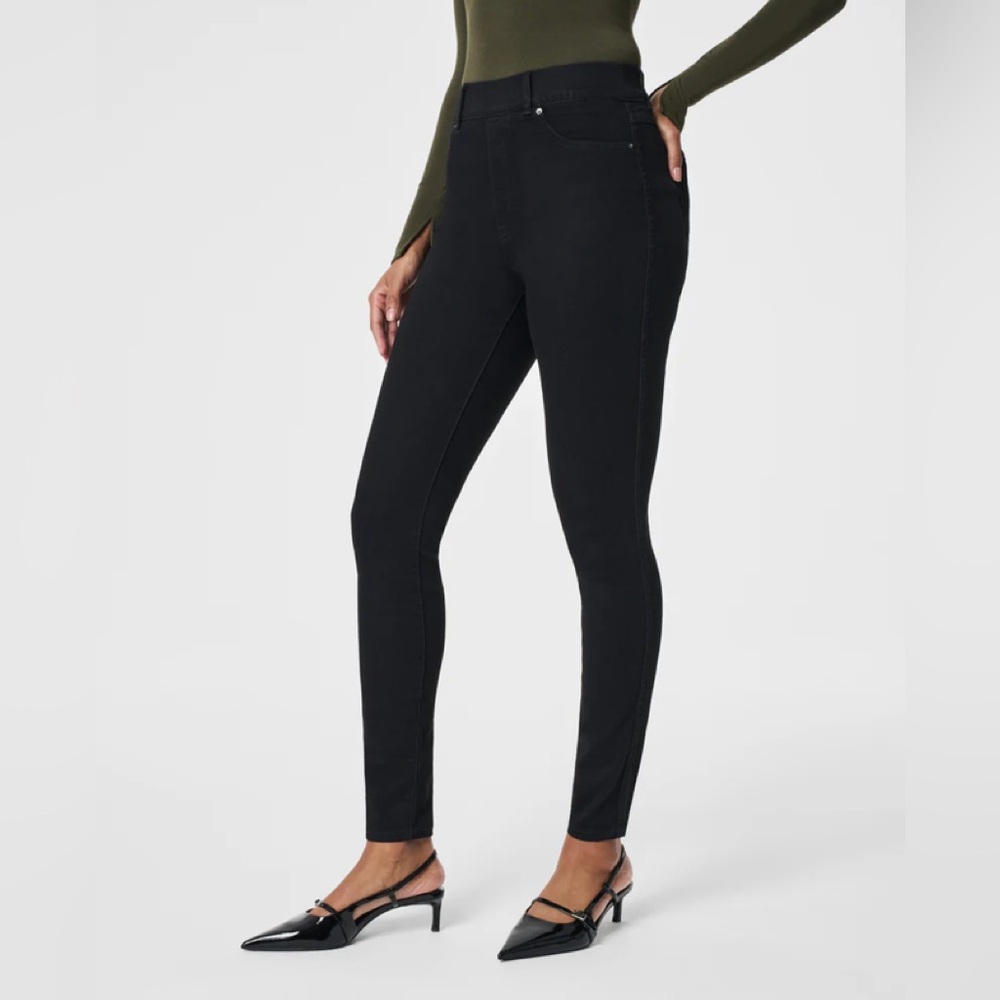 SPANX Black Skinny Sleek Stretchy Fit, Ponte pants
